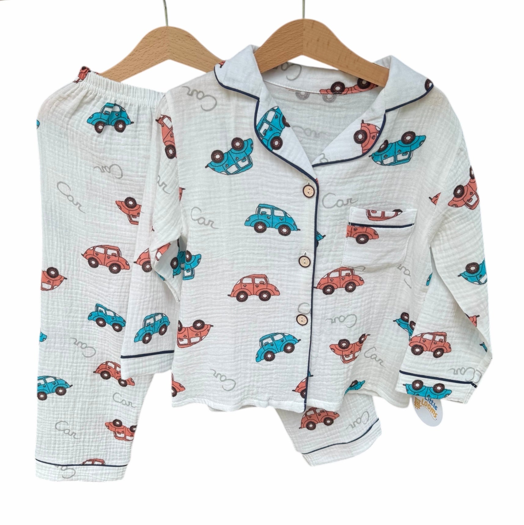 Cars Breathable Muslin PJ Set