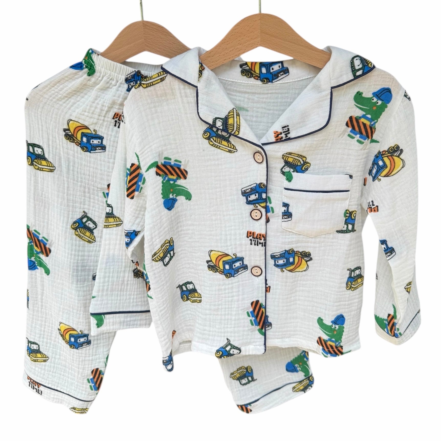 Truck Breathable Muslin PJ Set