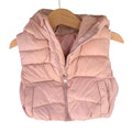 Pink Puffer Hoodie Vest