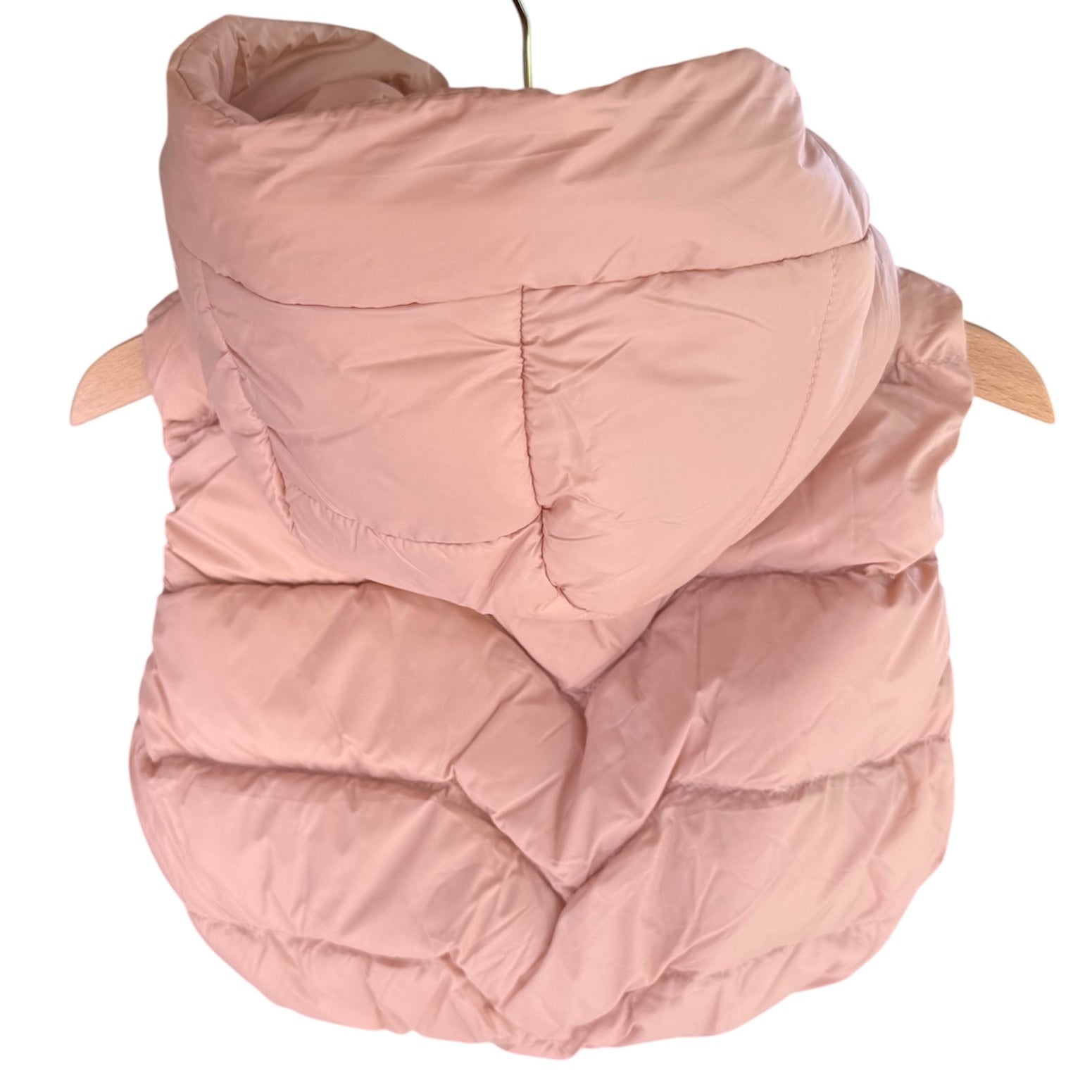 Pink Puffer Hoodie Vest