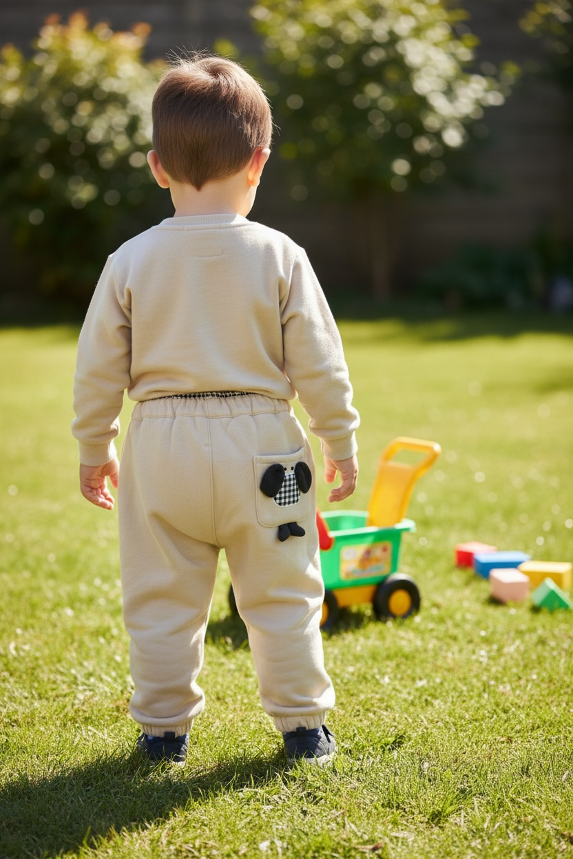 Jogger Pants with Puppy Pocket
