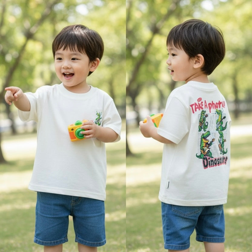 Atlas Dinosaur Guitar Tee